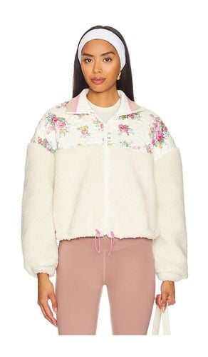 Saide Floral Fleece Jacket in . - size L (also in M, S, XL) - For Love & Lemons - Modalova