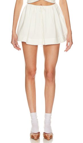 Minifalda billie en color talla XL en - Cream. Talla XL (también en L) - For Love & Lemons - Modalova
