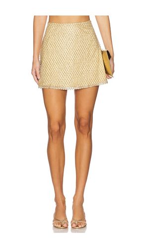 Glitter Grid Mini Skirt in Metallic . - size M (also in S, XS) - For Love & Lemons - Modalova