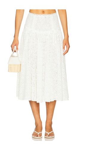 Daisy Lace Midi Skirt in . - size L (also in M) - For Love & Lemons - Modalova