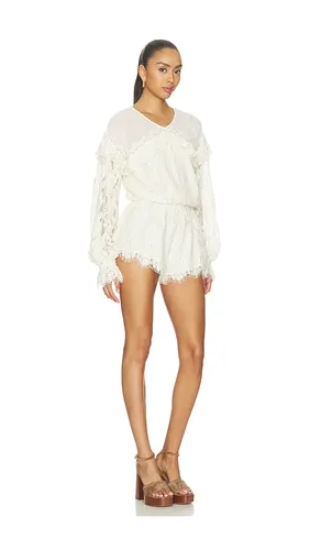Country Rose Lace Romper in . Size S. Also in XS - For Love & Lemons - Modalova