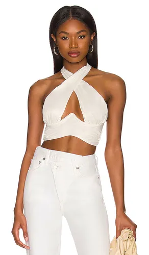 X REVOLVE Rana Cross Front Crop Top in Ivory. - size M (also in S) - For Love & Lemons - Modalova