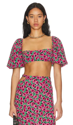 Dolcetto Crop Top in Pink. - size M (also in XL) - For Love & Lemons - Modalova