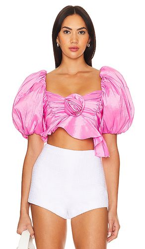 Blusa corta judith en color talla XL en - Pink. Talla XL (también en L, M, S, XS) - For Love & Lemons - Modalova