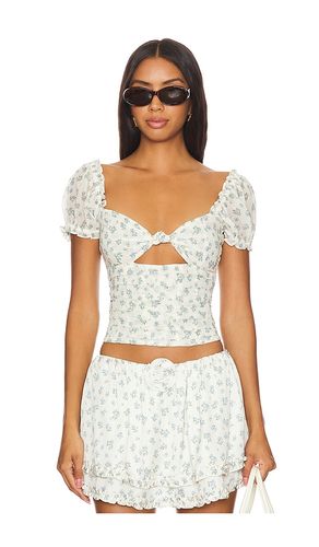 Chateau Top in Cream. - size L (also in M, S) - For Love & Lemons - Modalova