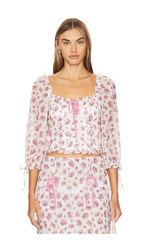 Etienne top en color talla M en - Pink. Talla M (también en L, S, XS) - For Love & Lemons - Modalova