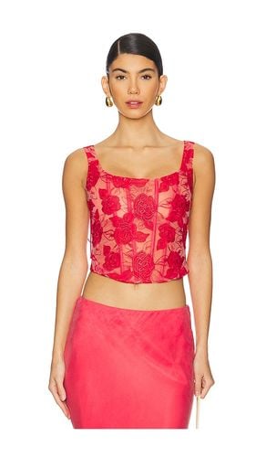 Embroidered Roses Bustier Top in . - size L (also in M, S, XS) - For Love & Lemons - Modalova