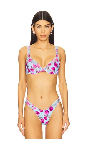 Floral Stems Ruffle Underwire Bikini Top in ,Purple. - size S (also in XS) - For Love & Lemons - Modalova