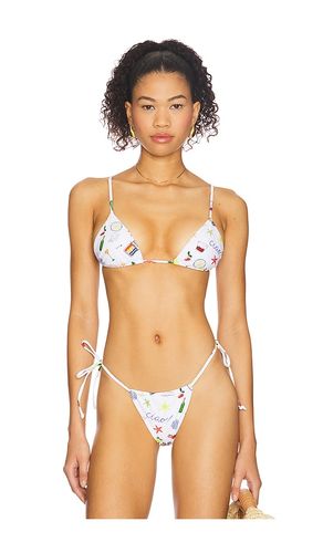 Bay Bikini Top in White. - size L (also in M, S, XS) - For Love & Lemons - Modalova