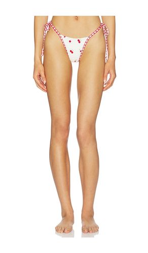 Beaded Cherries Bikini Bottom in ,Red. - size M (also in XL) - For Love & Lemons - Modalova