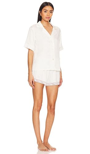 Selena Charmeuse Notch Pajama Set in . - size L (also in M, S, XS) - Flora Nikrooz - Modalova