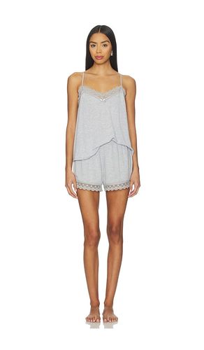 Maven Cami & Short Set With Lace in Grey. - size L (also in M, S, XS) - Flora Nikrooz - Modalova