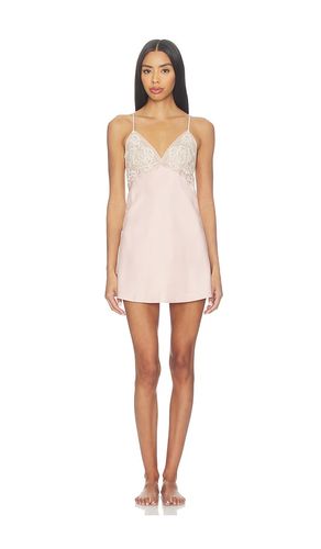 Kimono Chemise With Embroidery in Pink. - size S (also in M, L) - Flora Nikrooz - Modalova