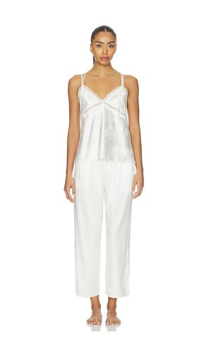 Florence Solid Jacquard Charmeuse Capri Set in . - size L (also in M, S, XS) - Flora Nikrooz - Modalova