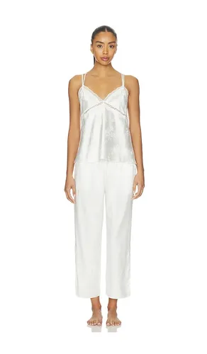 Florence Solid Jacquard Charmeuse Capri Set in . - size M (also in S, XS) - Flora Nikrooz - Modalova