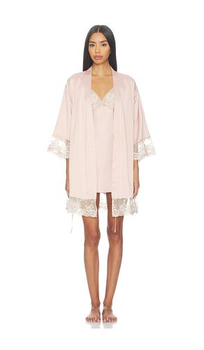 Rosa Kimono Wrap With Embroidery in . Size L. Also in S - Flora Nikrooz - Modalova