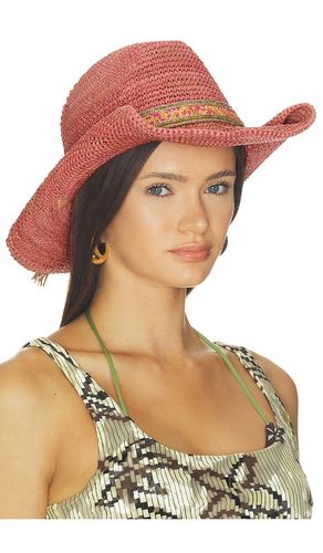 Skyler Crochet Raffia Cowboy Hat in - florabella - Modalova