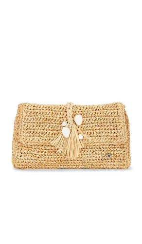 Chastanet Crochet Raffia Clutch in - florabella - Modalova