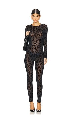 Flocked Leopard Catsuit in . - size S (also in XS) - fleur du mal - Modalova