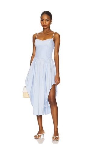 Poplin Cupped Midi Dress in Baby Blue. - size 0 (also in 2, 4, 6) - fleur du mal - Modalova