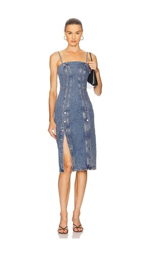 Snap Midi Dress in Blue. - size 0 (also in 2, 4, 6, 8) - fleur du mal - Modalova