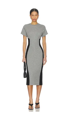 Addie Midi Dress in Grey. - size L (also in XS) - fleur du mal - Modalova