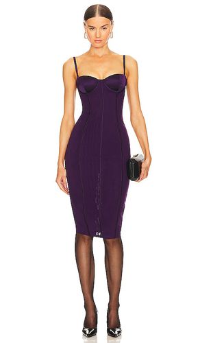 Mesh Midi Bustier Dress in Purple. - size 0 (also in 10, 6) - fleur du mal - Modalova