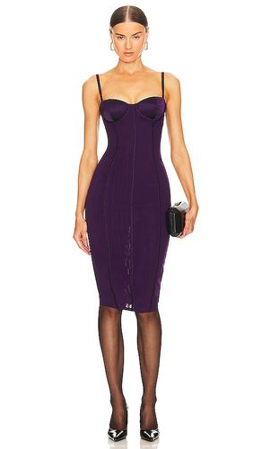 Mesh Midi Bustier Dress in Purple. - size 4 (also in 8) - fleur du mal - Modalova