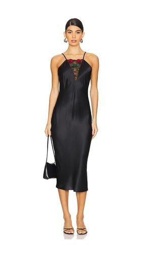 Bleeding Rose Embroidery Slip Dress in . - size M (also in S, XS) - fleur du mal - Modalova