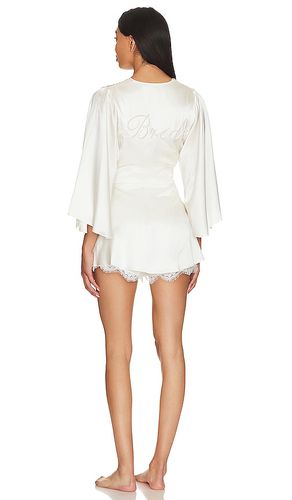 Embroidered Angel Sleeve Robe in White. - size M/L (also in XS/S) - fleur du mal - Modalova