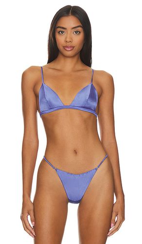 Luxe Triangle Bra in Blue. - size L (also in XS) - fleur du mal - Modalova