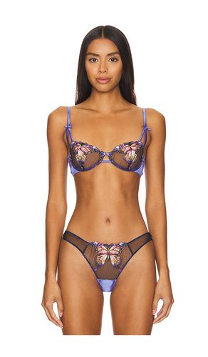 Butterfly Embroidery Balconette in Blue. - size 32B (also in 34B, 34C, 36B, 36C) - fleur du mal - Modalova