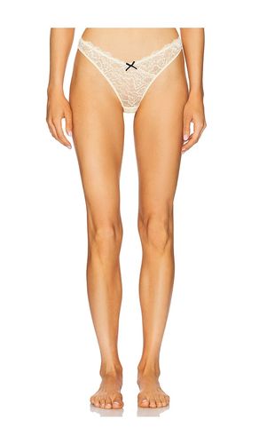 Bianca Lace Thong in Cream. - size 3 (also in 5) - fleur du mal - Modalova