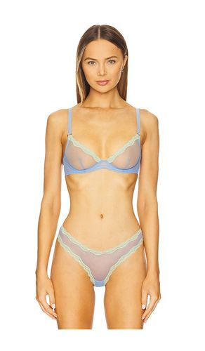 Sheer Tulle Demi Bra in Blue. - size 34D (also in 36C) - fleur du mal - Modalova