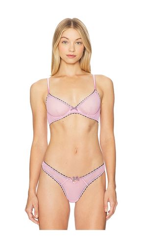 Sabrina Mesh Demi Bra in Pink. - size 32B (also in 32C, 32D, 34B, 34C, 34D, 36B, 36C) - fleur du mal - Modalova