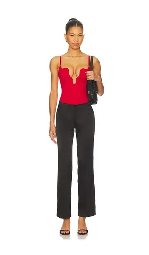 Seduce U-Plunge Bodysuit in Red. - size M (also in S, XL) - fleur du mal - Modalova