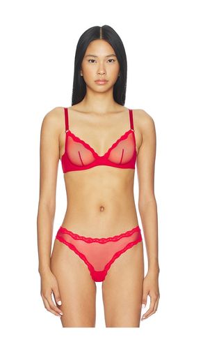 Sheer Tulle Demi Bra in Red. - size 34D (also in 36B, 36D) - fleur du mal - Modalova