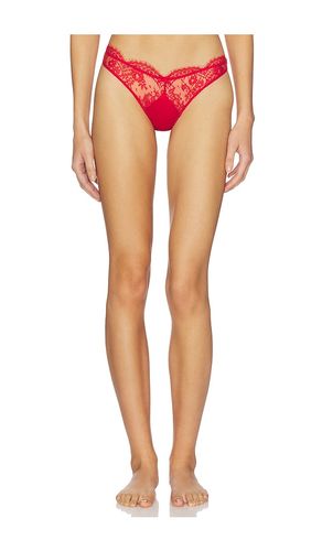Frankie Lace Thong in Red. - size 3 (also in 4, 5) - fleur du mal - Modalova