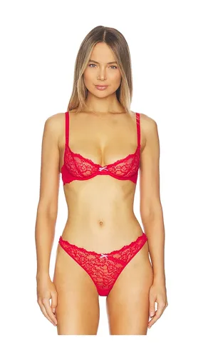 Bianca Lace Balconette Bra in Red. - size 32C (also in 32D, 34B, 34C, 34D, 36C, 36D, 38B, 38D) - fleur du mal - Modalova