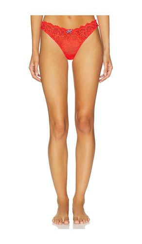 Bianca Lace Thong in Coral. - size 1 (also in 2, 3, 4) - fleur du mal - Modalova