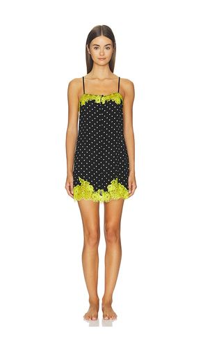 Juliet Lace Button Slip in Black. - size L (also in XS) - fleur du mal - Modalova