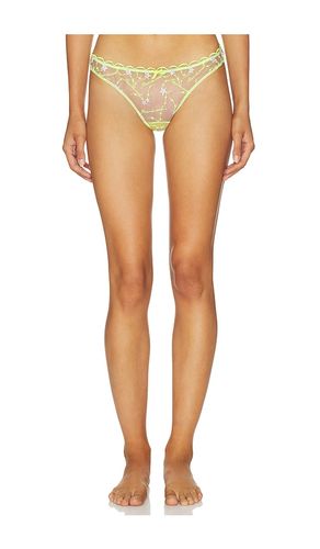 Etoile Embroidered Thong in Yellow. - size 1 (also in 2, 3, 4) - fleur du mal - Modalova