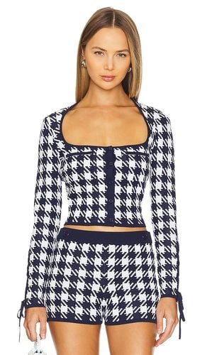 Houndstooth Cropped Cardigan in . - size L (also in M) - fleur du mal - Modalova