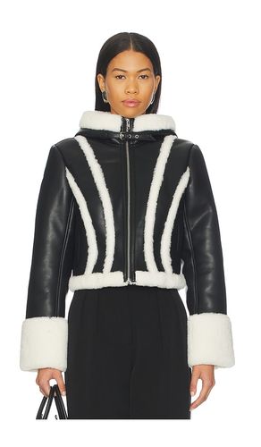Leather & Fur Collar Jacket in . Size 0. Also in 2, 4 - fleur du mal - Modalova