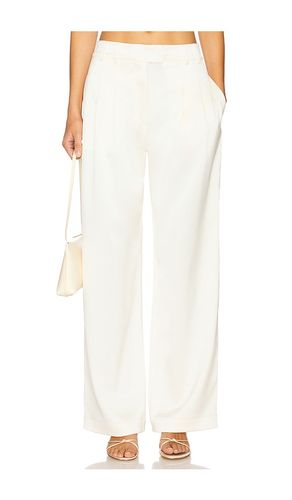 Satin Relaxed Pant in Cream. - size 0 (also in 10, 2, 4, 6, 8) - fleur du mal - Modalova