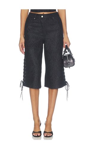 Lace Denim Culotte in . Taglia 0. Also in 10, 2, 4, 6 - fleur du mal - Modalova