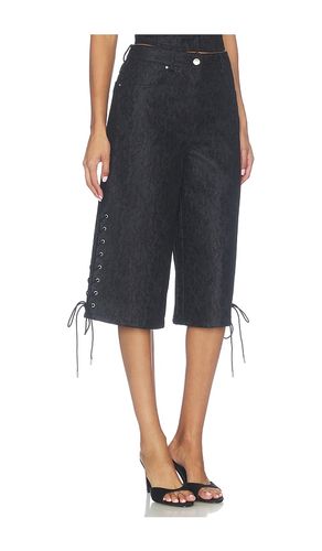 Lace Denim Culotte in . Taglia 0. Also in 10, 2, 4, 6 - fleur du mal - Modalova