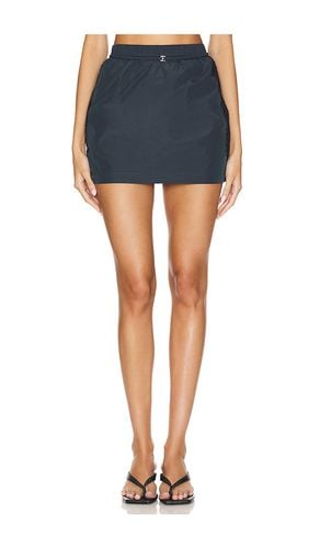 Nylon Micro Mini Skirt in Navy. - size L (also in S, XS) - fleur du mal - Modalova