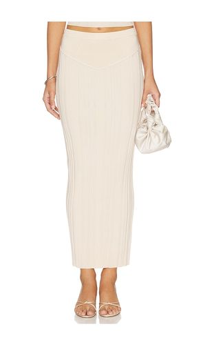 Three Way Rib Skirt in Cream. - size L (also in M, S) - fleur du mal - Modalova