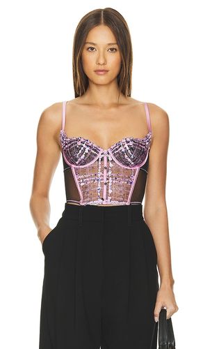 Gabrielle Longline Bra Top in Pink. - size L (also in M) - fleur du mal - Modalova